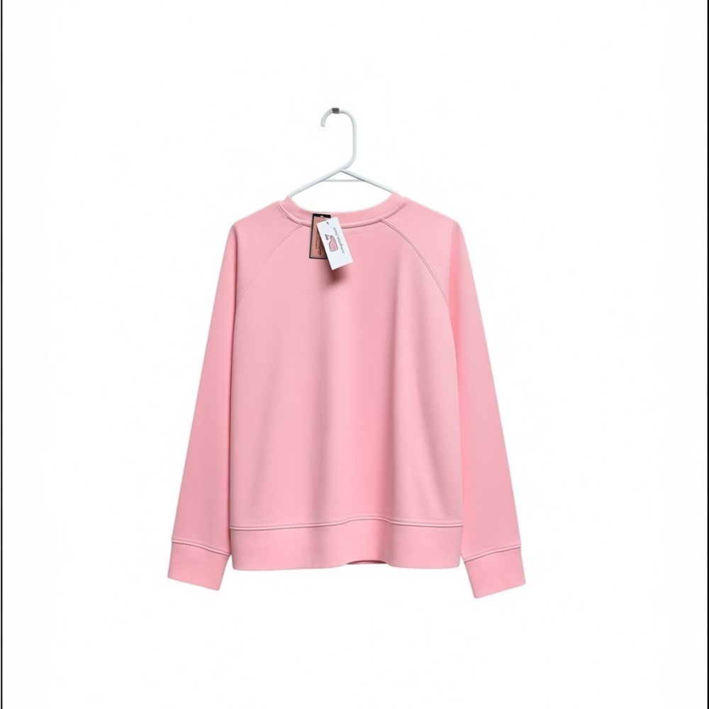 Vineyard Vines Pink Pullover Lightweight Sweatshirt with White Logo - Picture 2 of 4